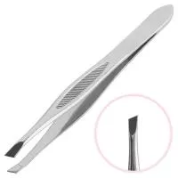 Пинцет для бровей Steel скошенный Irisk (Ириск)